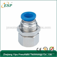 ESP bulkhead straight pneumatic one-touch female threaded pipe fittings